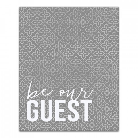Be Our Guest 16x20 Canvas Wall Art
