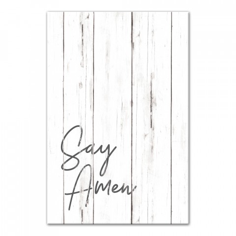 Say Amen 16x24 Canvas Wall Art