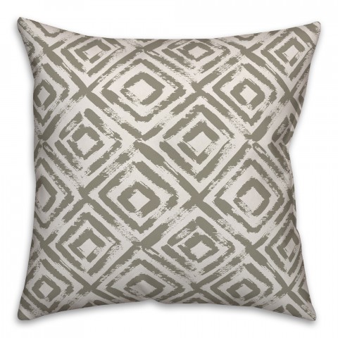 Distressed Diamond Pattern Pillow