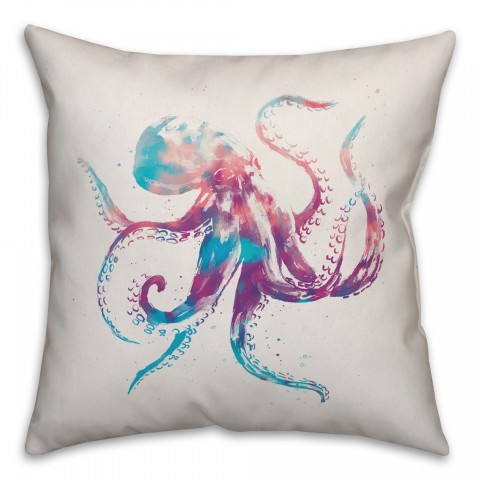 Rainbow Octopus Pillow