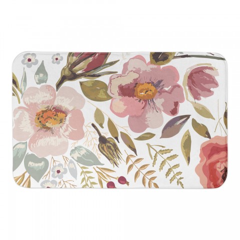 Soft Blooms 34x21 Bath Mat