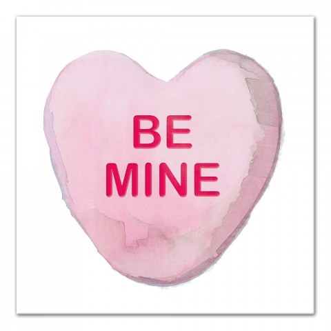 Be Mine Candy Heart Wall Art