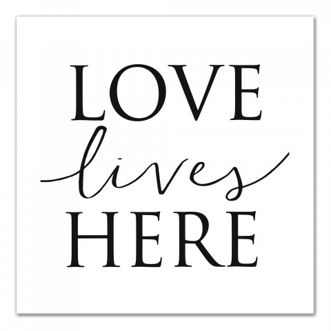 Love Lives Here Wall Art