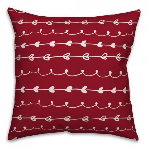 Valentines Doodles Pillow