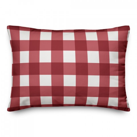 Red Buffalo Check 14x20 Spun Poly Pillow