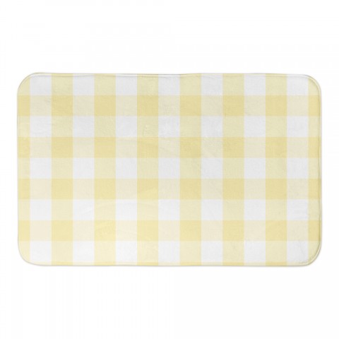 Yellow Buffalo Check 34x21 Bath Mat