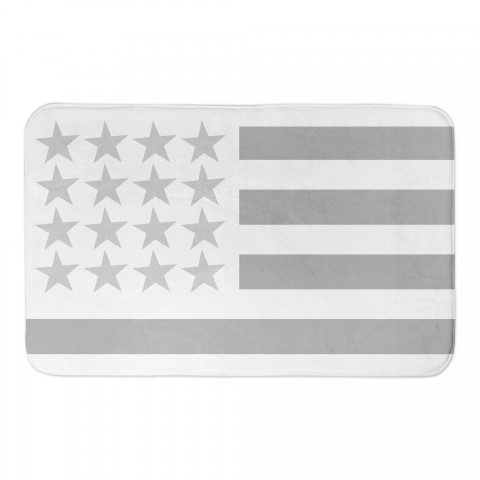 Simple Gray Flag 34x21 Bath Mat