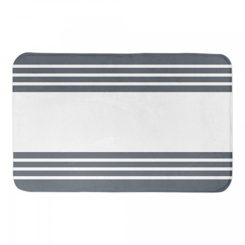 Slate Stripes 34x21 Bath Mat