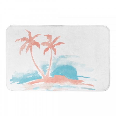 Palm Trees Silhouette 34x21 Bath Mat