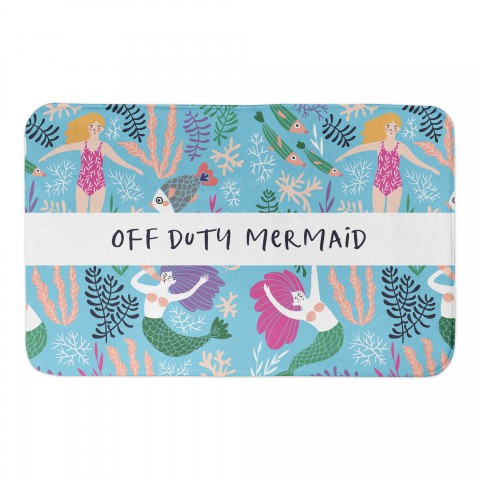 Mermaid Pattern 34x21 Bath Mat