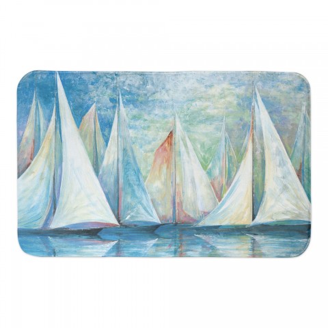 Sailboats 34x21 Bath Mat