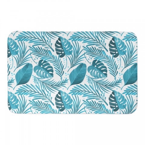 Palm Leaves Pattern 34x21 Bath Mat