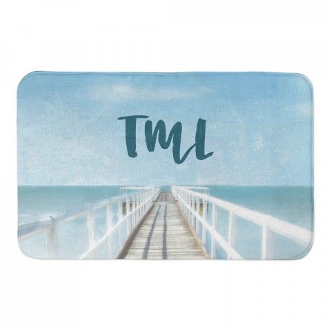 Boardwalk 34x21 Personalized Bath Mat