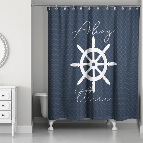 Ahoy There 71x74 Shower Curtain