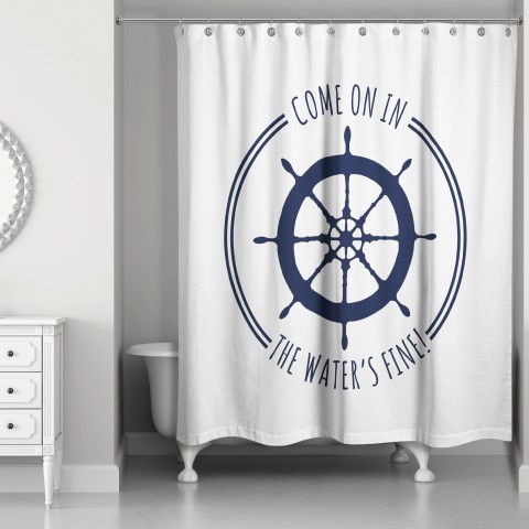 Come On In 71x74 Shower Curtain