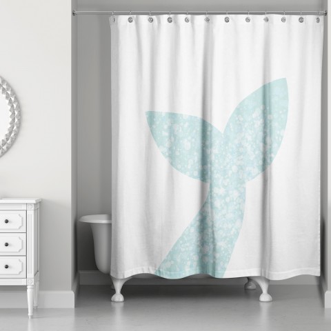 Mermaid Tail 71x74 Shower Curtain