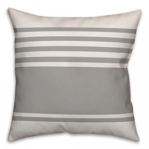 Simple Gray Stripes Pillow