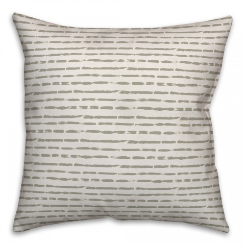 Taupe Strokes Pillow