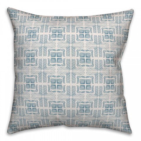Blue Tile Shibori Pillow