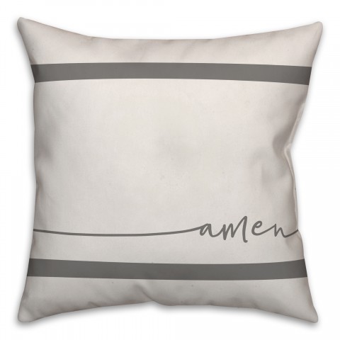Script Amen Pillow