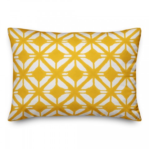 Watercolor Diamond Pillow