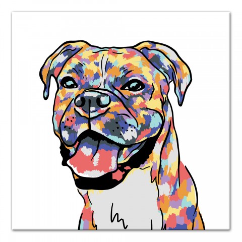 Watercolor Boxer Wall Art