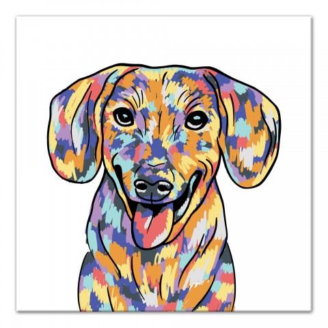 Watercolor Dachshund Wall Art
