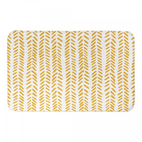 Modern Herringbone Bath Mat