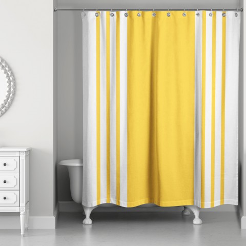Farmhouse Stripe Shower Curtain