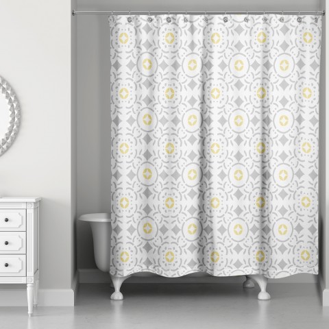 Tile Shower Curtain