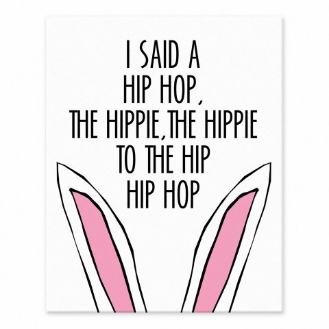 Bunny Rap  8x10 Tabletop Canvas