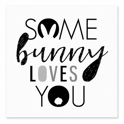 Some Bunny Loves You 6x6 Tabletop Canvas