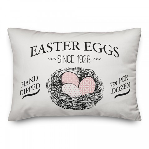 Vintage Easter Eggs Pillow