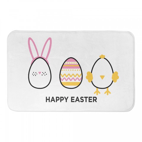 Happy Easter Eggs 34x21 Bath Mat