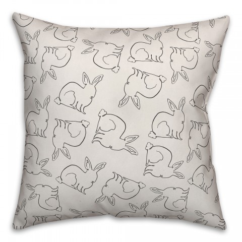 Bunny Pattern Pillow