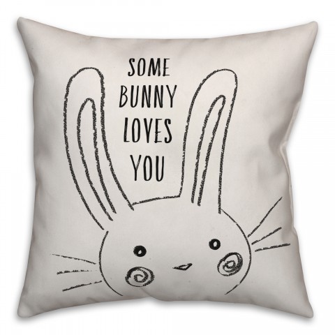 Some Bunny Loves You Pillow