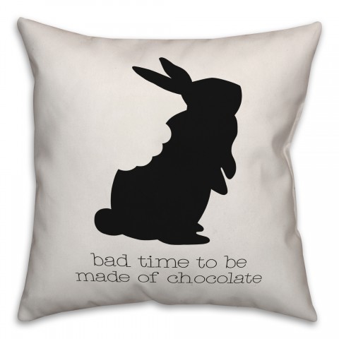 Chocolate Bunny Pillow