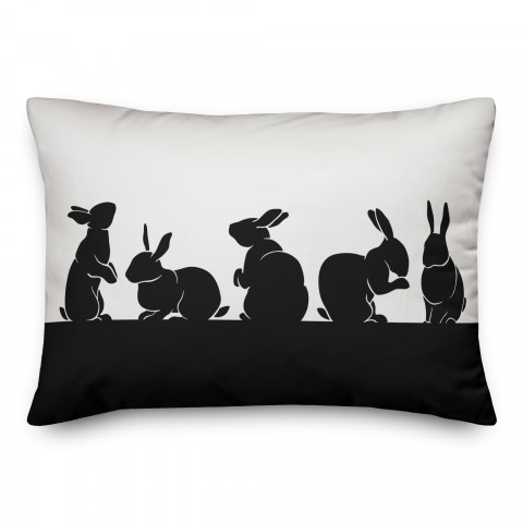 Bunny Shadows Pillow