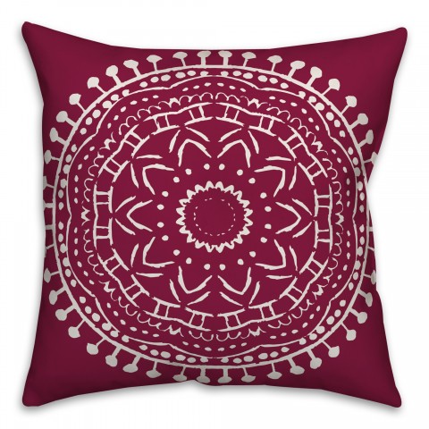 Sketched Mandala Pillow