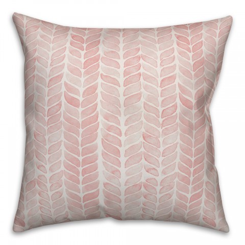 Watercolor Herringbone Pillow