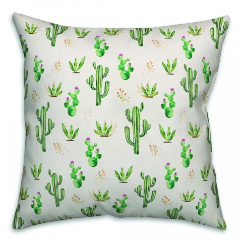 Cactus Pattern Pillow