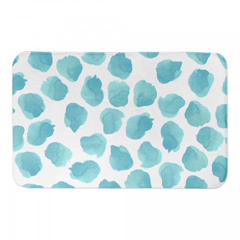 Watercolor Dots Bath Mat