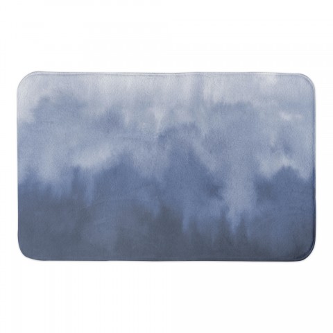 Blue Watercolor 34x21 Bath Mat