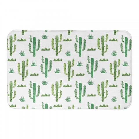 Watercolor Cacti 34x21 Bath Mat