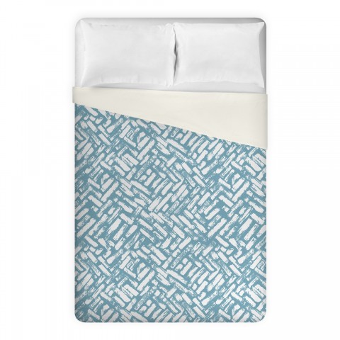 Distressed Brush Strokes Brushed Poly Duvet