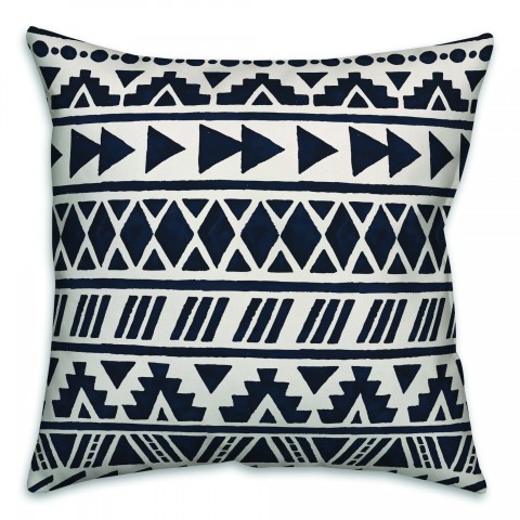 Watercolor Tribal Pattern Pillow