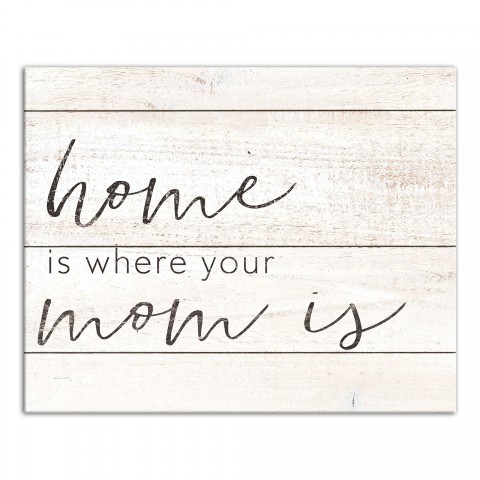 Home is where your mom is 8x10 Canvas Wall Art