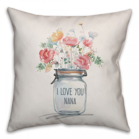 I Love You Bouquet Pillow