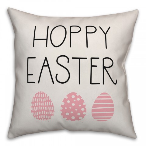 Hoppy Easter Eggs Pillow