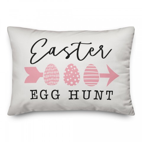 Easter Egg Hunt Spun Poly Pillow